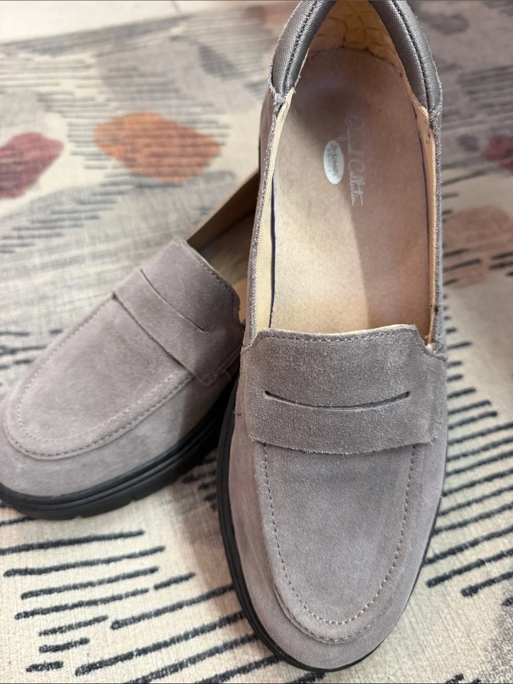Dr. Scholl's Women's Gray Suede Loafers